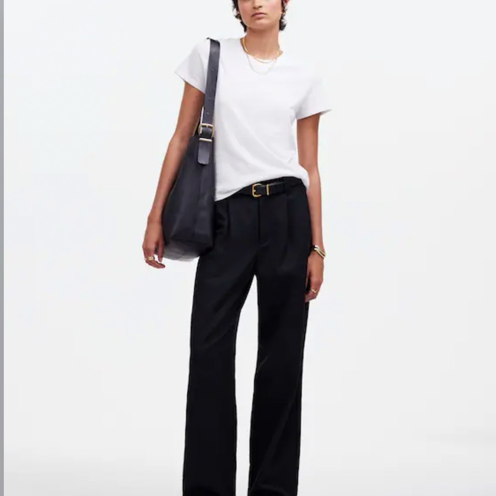 NWT - Madewell The Slouchy Straight Pant - Black 2025
